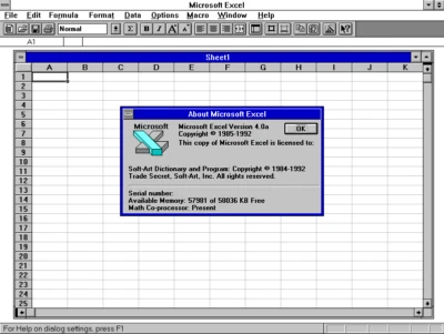 Microsoft Excel 40a in English on 5 floppy disks (recovered from originals) - Immagine 1 di 2