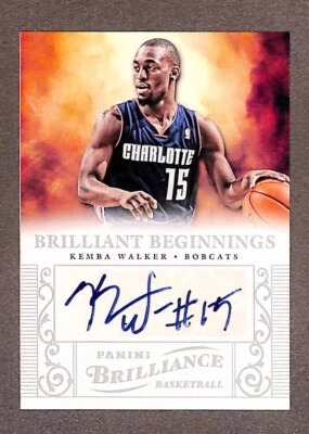 2012-13 Panini Brilliance Brilliant Beginnings Auto #38 Kemba Walker - Image 1 of 3