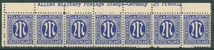 Bizone 1945 América. Impresión con etiqueta de borde de hoja superior 9 z sin fijasellos - Imagen 1 de 1