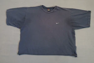 Vintage Nike Shirt Mens Extra Large Blue Swoosh 1990s Casual Sports FAST SHIPPIN - Picture 1 of 9