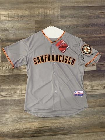 NWT Tim Lincecum San Francisco Giants Vintage Majestic Jersey Size 50 Gray Cover