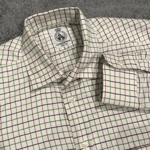 Camisa de vestir Cordings of Piccadilly sarga 16,5-42 manga larga 100 % algodón franela - Imagen 1 de 9