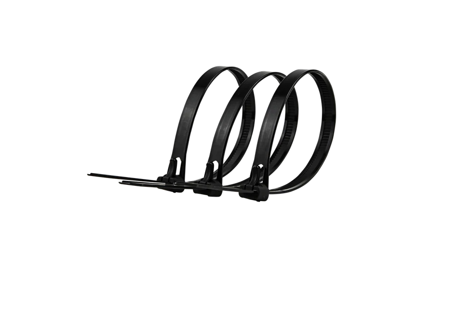 DR. DIETRICH MÜLLER GMBH Kabelbinder Wiederverwendbar Schwarz Natur Abm. wählbar Breite Daumenauflage