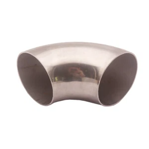 Radio Ultra Apretado 2.5" Calidad Mandril Curvado 90 Grados 0.84D Escape Coche Nuevo - Imagen 1 de 10