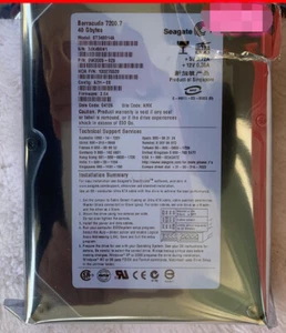 For Seagate BARRACUDA ST340014A 40GB 7.2K RPM 3.5" IDE HDD - Picture 1 of 4
