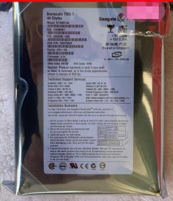 For Seagate BARRACUDA ST340014A 40GB 7.2K RPM 3.5" IDE HDD - Image 1 of 4