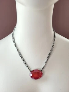 Sabika Choker Necklace with Large Red Oval 2018 - Picture 1 of 2