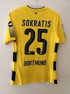 Borussia Dortmund BVB Matchworn Trikot Bundesliga 2017/2018 Sokratis - Bild 1 von 16