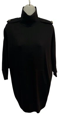 Vestido suéter negro para mujer Tory Burch talla: pequeño Foto 1 de 4