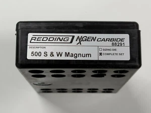 88291 REDDING NXGEN CARBIDE 3-DIE SET - 500 S & W MAGNUM - BRAND NEW - Picture 1 of 2