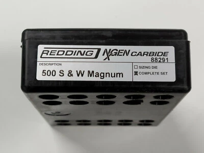 88291 REDDING NXGEN CARBIDE 3-DIE SET - 500 S & W MAGNUM - BRAND NEW - Image 1 of 2