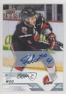 2018-19 Upper Deck CHL Auto Jett Woo #6 Auto - Imagen 1 de 4