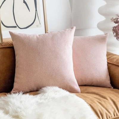 Funda de Almohada Home Rosa Brillante Euro 24 x 24 Tiro 24 x 24 (Pack de 1),  Foto 1 de 4