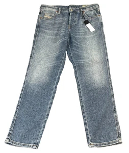 Diesel Womens Jeans Slim Skinny 29 30 UK 8 Light Wash Blue Stretch Babhila BNWT - Picture 1 of 13