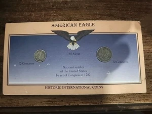 1918 and 1921 American Eagle Coin Display Card - Picture 1 of 6