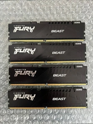 Kingston FURY Beast 64GB (4x16GB) (DDR5-5200) Memory (2x KF552C40BBK2-32 kits) - Image 1 of 3