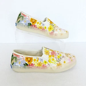 Keds Rifle Paper Co Double Decker Sneaker Slip On Shoes Softerra Marguerite 7.5 - Picture 1 of 9