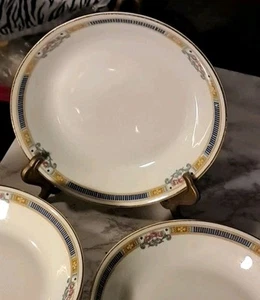 Set Of 6 Soup Bowls Antique Limoges B&C France Beautiful Floral Design - Picture 1 of 6