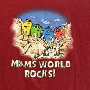 Vintage M And M T Shirt Mount Rushmore 90’s Size L M&M Rock Climbing - Picture 1 of 12