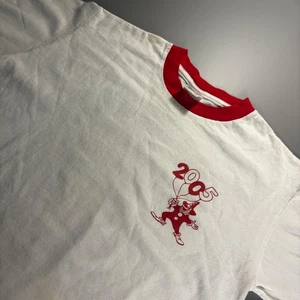 Camiseta vintage Y2K Ringer Yunque 2005 Sophomore Circus camiseta pequeña blanca roja - Imagen 1 de 12