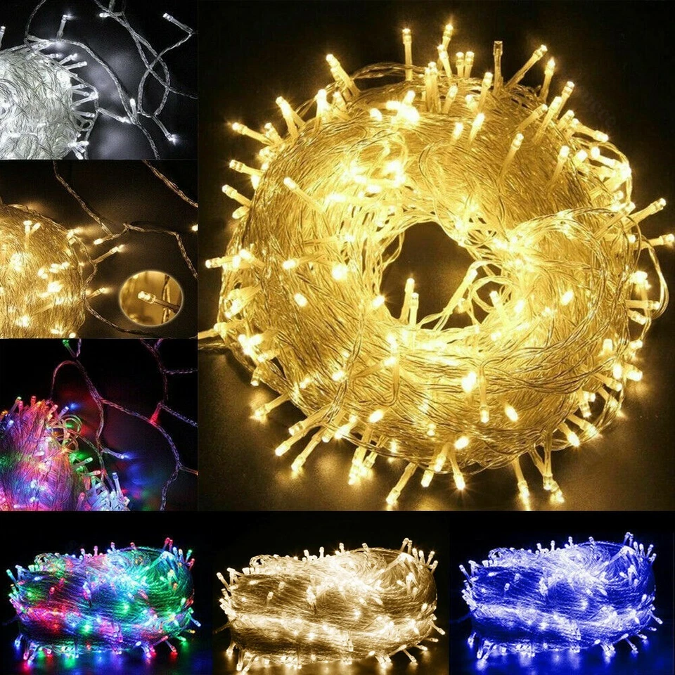 NONMON Waterproof String Fairy Lights 20-500 LED Solar Power Battery Outdoor Xmas Tree