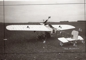 Französische Luftfahrt Morane Borel Saulnier Typ A Eindecker altes Rollenfoto 1911 - Bild 1 von 4