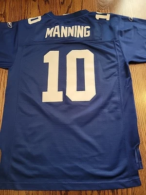 Футболка Reebok Eli Manning NY New York Giants NFL XL 18-20 для мальчиков  - Изображение 1 из 4