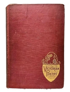 Book Victorian Poetry Poems 1st Ed 1936 Decorative Hardcover Vintage Antique - Bild 1 von 11