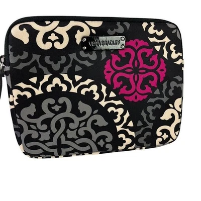 Vera Bradley Canterberry Magenta Black Neoprene Tablet Cover Case Padded 8 x 10 - Image 1 of 4