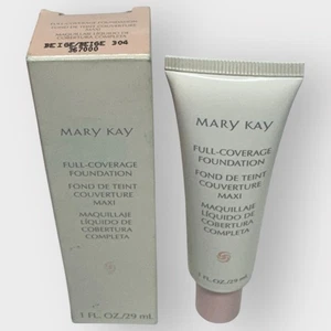 Mary Kay FULL Coverage Foundation Beige 304 Normal to Dry 367000 New in Box - Picture 1 of 2