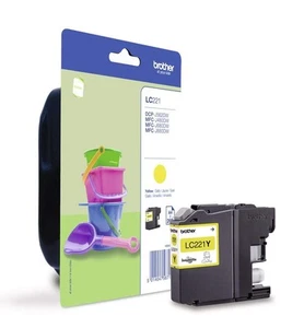 Brother LC221Y - Yellow - original - ink cartridge - for Brother DCP-J562DW, MFC - Afbeelding 1 van 9