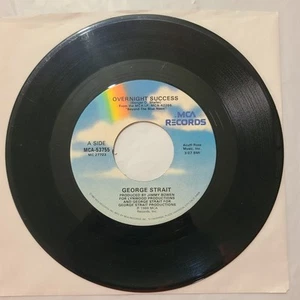 George Strait ~ Overnight Success/ Hollywood Squares ~ MCA 45 RPM Record - Picture 1 of 4