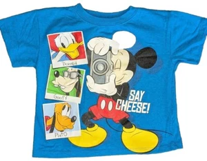 Disney Mickey Mouse "Say Cheese" with Donald, Pluto, & Goofy. Children's Size 3T - Picture 1 of 4