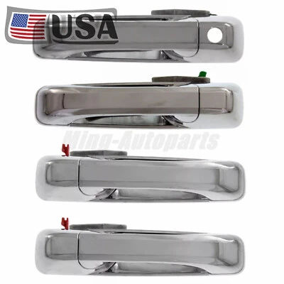 New Exterior Door Handle For 2011-2017 Ram 2500 Set of 4 Front and Rear Foto 1 de 4