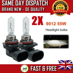 2X 9012 HIR2 55W Halogen Headlamp Headlight Bulb FOR Toyota Auris Hybrid 2013+ - Picture 1 of 14