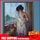 Paint By Numbers Kit On Canvas DIY Oil Art Woman in the Morning Picture 40x50cm