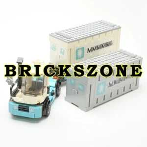 Building Blocks MOC Model Bricks Kids Toys Blue train + Truck + Minifigures - Picture 1 of 3