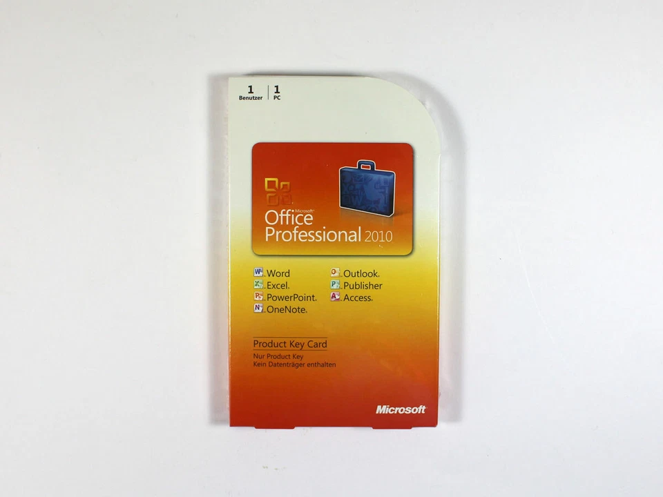 25 x Microsoft Office 2010 Professional Vollversion (PKC) - neu, SKU: 269-14838 - Bild 1 von 1