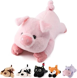 32 Inch 6.0 Pounds Weighted Plush Pig Stuffed Animal Cute Toys Gifts for Kids & - Picture 1 of 12