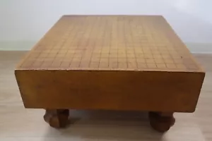 Vintage Japanese GO Game Board with Legs - Wooden Antique for Enthusiasts - Picture 1 of 18