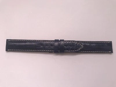 Correa reloj pulsera longines azul oscuro cocodrilo 🇨🇭 Foto 1 de 4