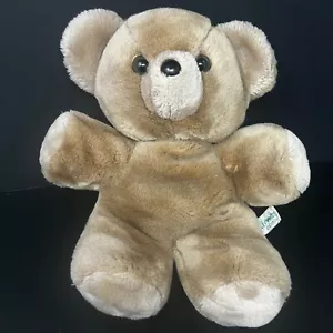 Vintage Wooley Woods Brown Teddy Bear Plush 13" Stuffed Animal Action Industries - Picture 1 of 10