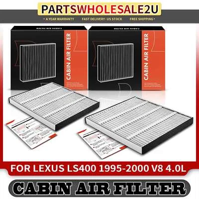 2x Filtro de aire de cabina de carbón activado para Lexus LS400 1995 1996 1997-2000 V8 4,0 L Foto 1 de 4