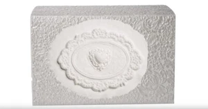 XLarge 300 Cubic Inch Biodegradable Box Funeral Cremation Urn w/Cotton Heart - Picture 1 of 2
