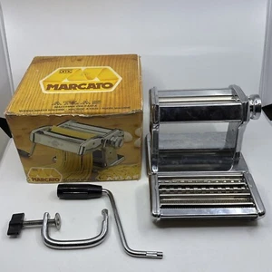 Vintage Marcato Atlas Pasta Maker Model 150 Hand Crank Machine Made In Italy - Picture 1 of 13