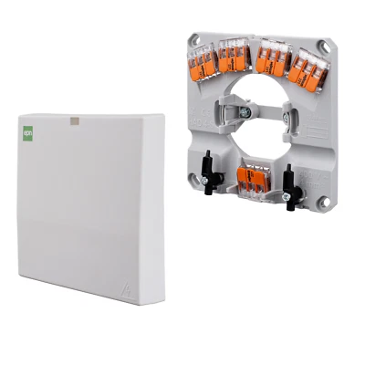 Unterputz / Anschlussdose / Haushaltsgeräte / (5×2,5 mm², 3× 4mm²) / mit WAGO - Bild 1 von 4