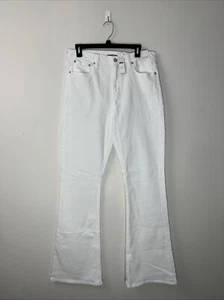 J Crew Skinny Flare Jean Womens 29 White Wash Denim Stretch Flared Jeans - Picture 1 of 14