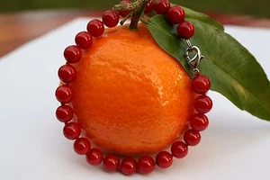 KA4 Perlen Armbänder Handgelenkschmuck Armbänder Koralle Halskette Steinschmuck - Bild 1 von 1