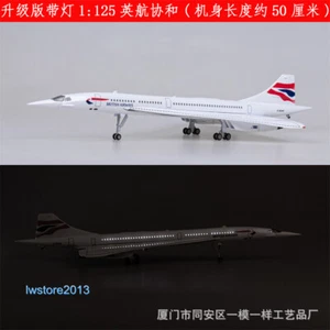 1:125 British Airways Airlines Passenger Airplane Aircraft Model with LED Light - Picture 1 of 6
