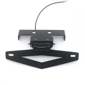 Black Tail Light Mount LED License Plate Light Bracket Holder For Benelli 502C - Picture 1 of 9